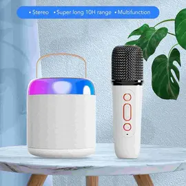 lumineuses Haut-parleur sans fil 3 unités de génération de son avec micro sans fil