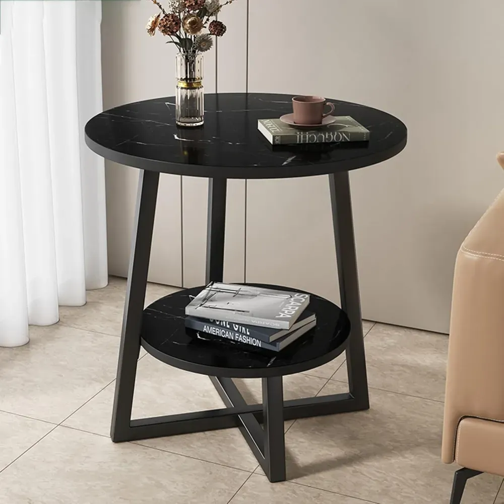 TABLE D'APPOINT RONDE ELEGANTE