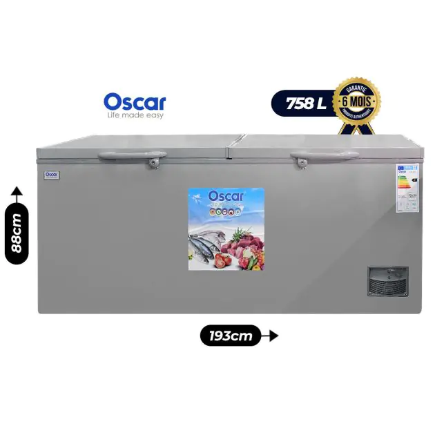 Congélateur Coffre Double - OSCAR - OSC-820 -758L