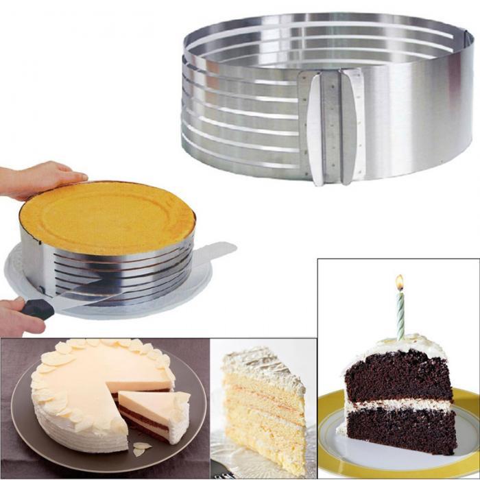 trancheuse à gâteau ronde en acier