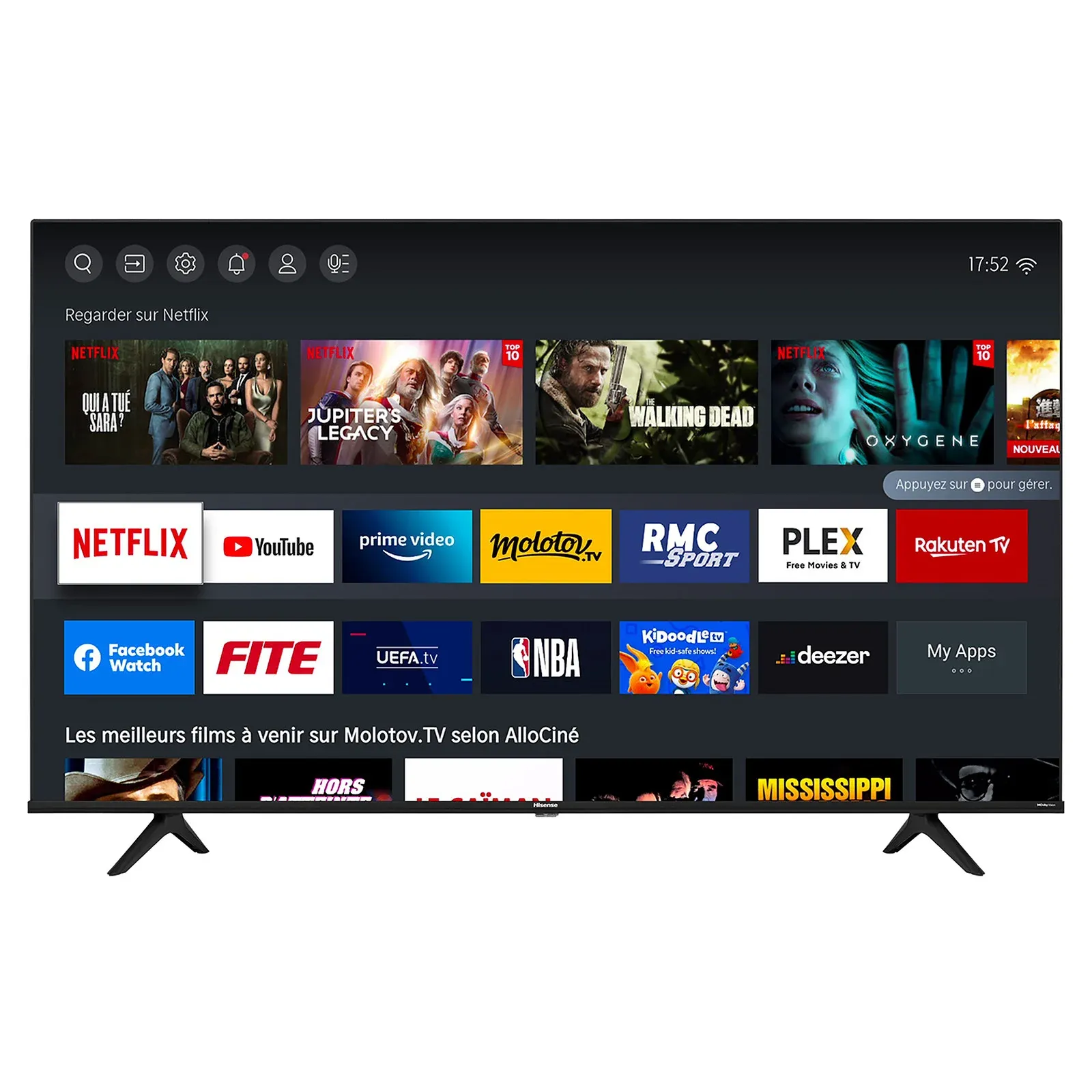 Smart TV Hisense - 75" - Ultra HD- Google TV - HDR - LED - 6 mois garantie