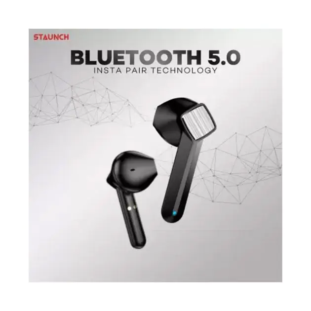 Ecouteurs Bluetooth - STAUNCH Boom 350 + étui de charge - Oreillette Bluetooth à touches tactiles