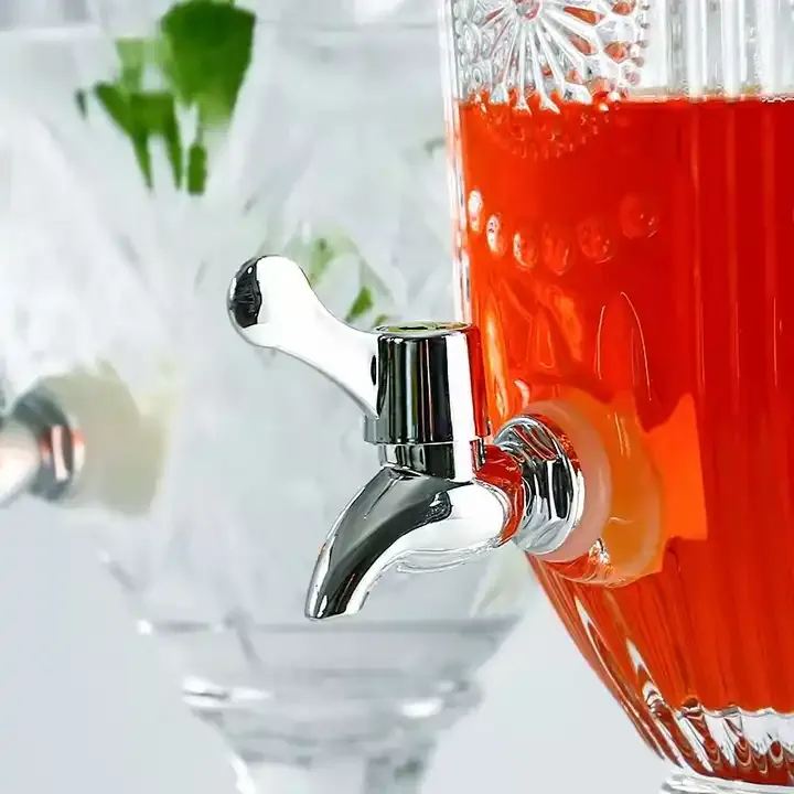 Distributeur de boissons en verre pour robinet d'eau (3L)