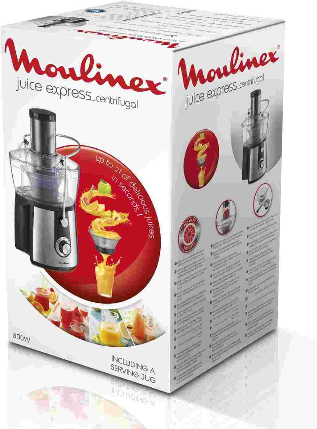 MOULINEX CENTRIFUGEUSE Juice Express - 2 VITESSES - CAPACITÉ 2 L - 800W - GARANTIE 3 MOIS