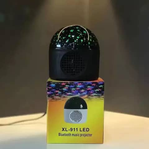 mini haut-parleur de projection de couleur de lumière d'étoile avec fête