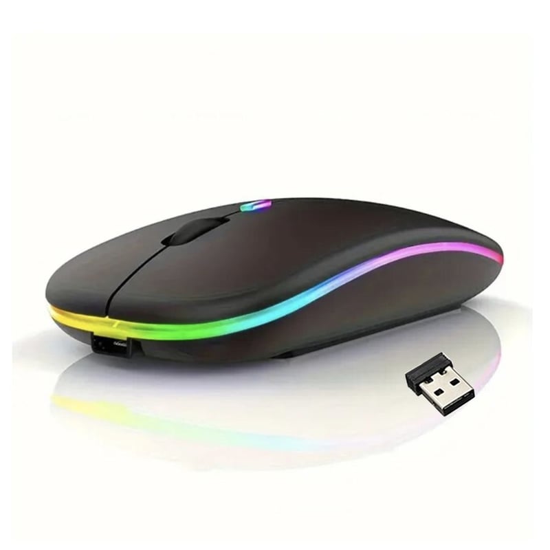Mouse  LED recargable silencioso Bluetooth portátil USB