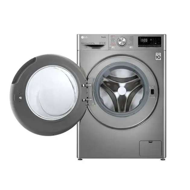 Machine à laver LG - 10kg - Avec la technologie Steam - F4V5RYP2T - Gris - 6 mois Garantie