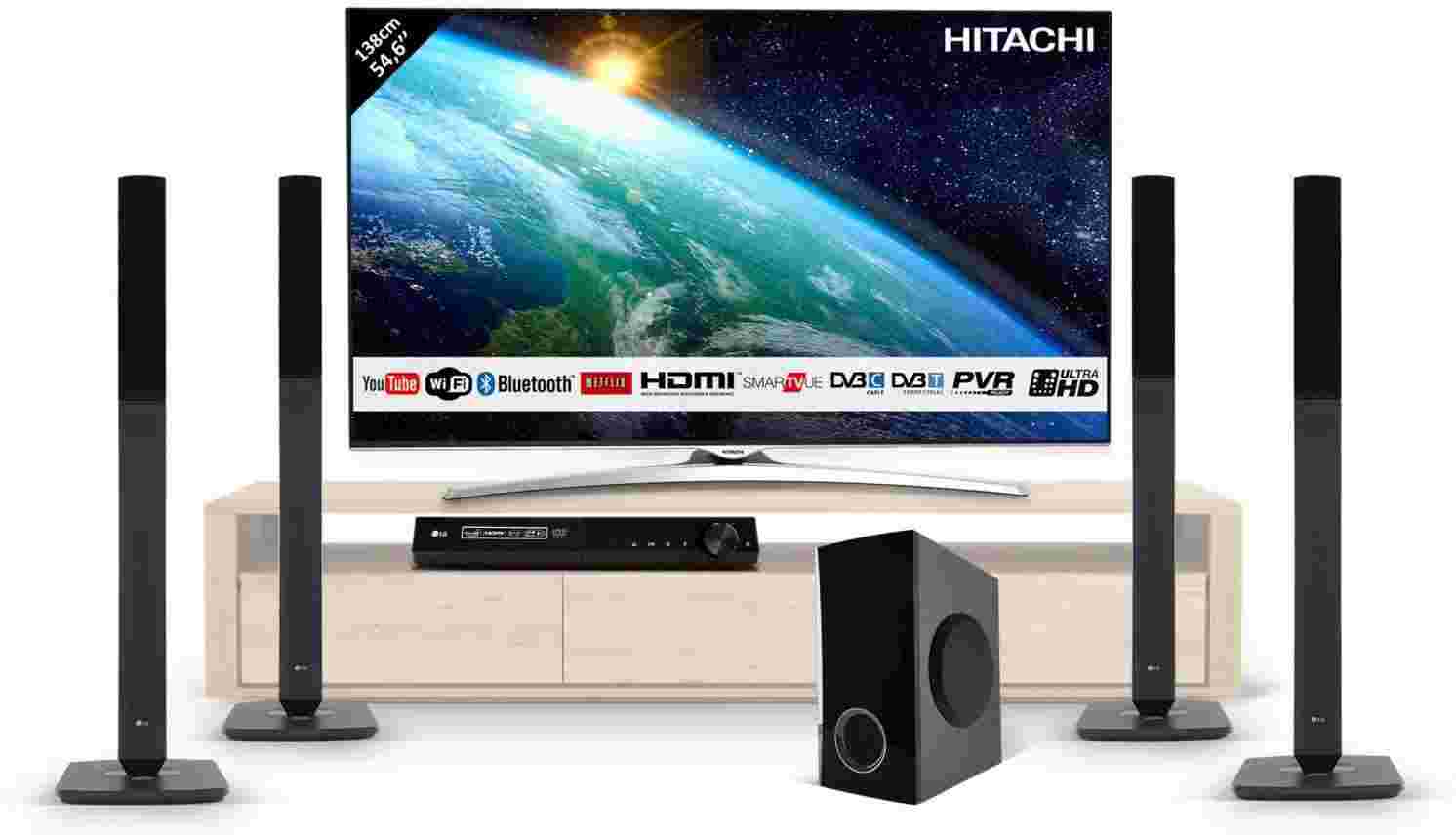 HOME CINEMA LG - DVD, Bluetooth - LHD457 - 330 W - 5.1ch - 6 Mois de Garantie