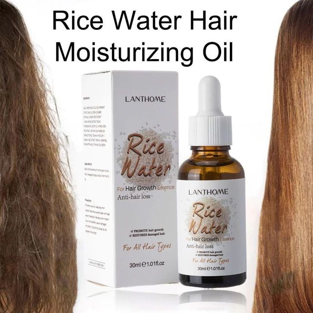 huile essentielle de riz pour cheveux